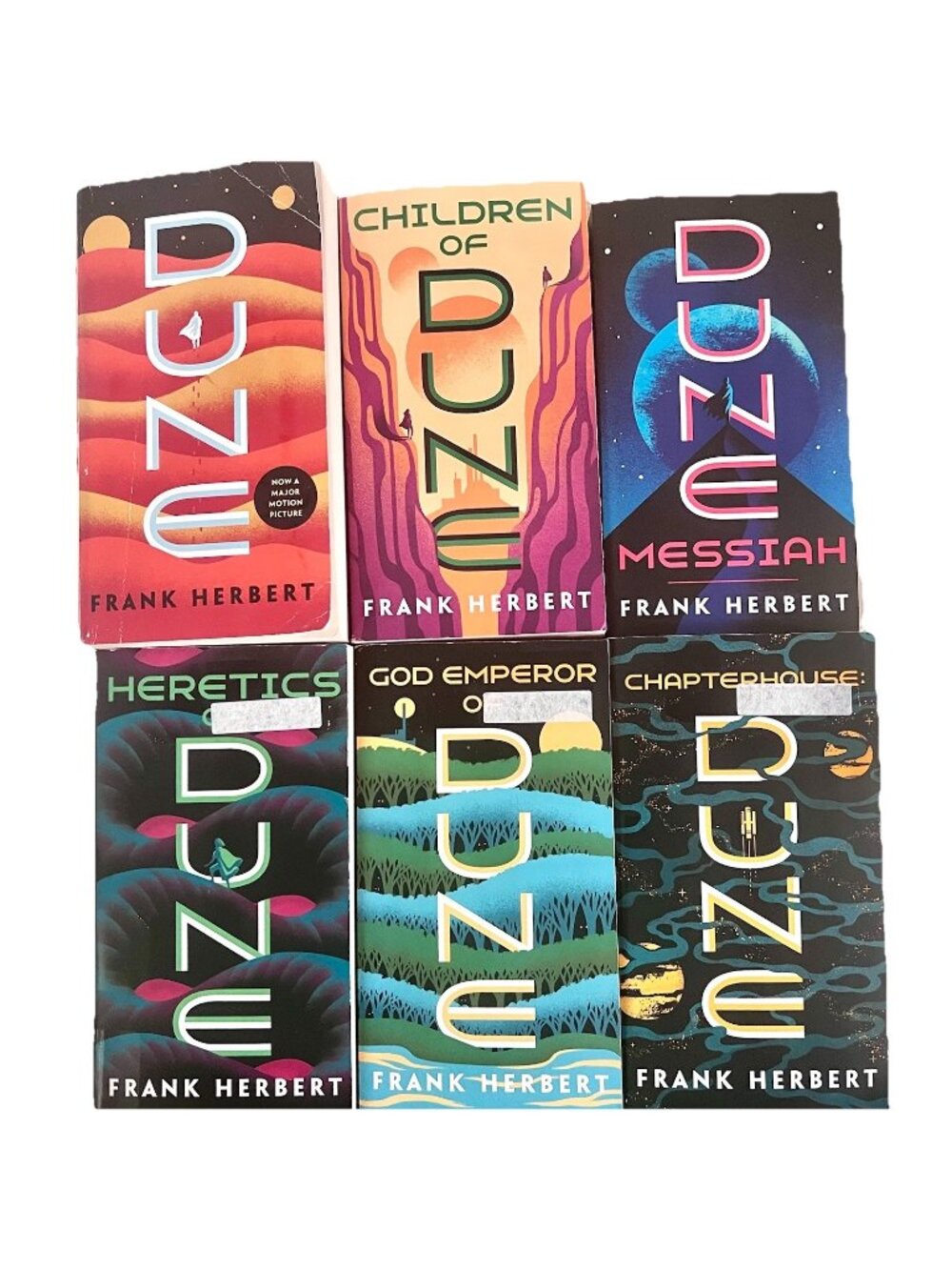Dune Lot Of 6 Frank Herbert Books Paperback Softcover Science Fiction Good